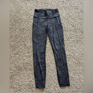 lululemon athletica Black Camo Leggings
